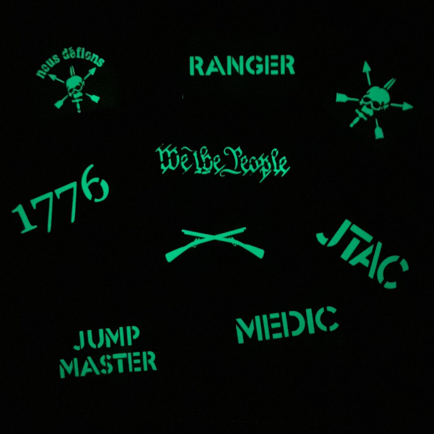 Weapons Squad Leader (WSL) Patch - Laser Cut - Luminous/Glow in the Dark - 3.5"X2"