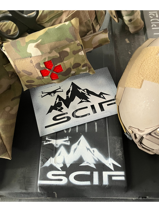 Custom Military Heavy Duty Stencils - SCIF Stencil