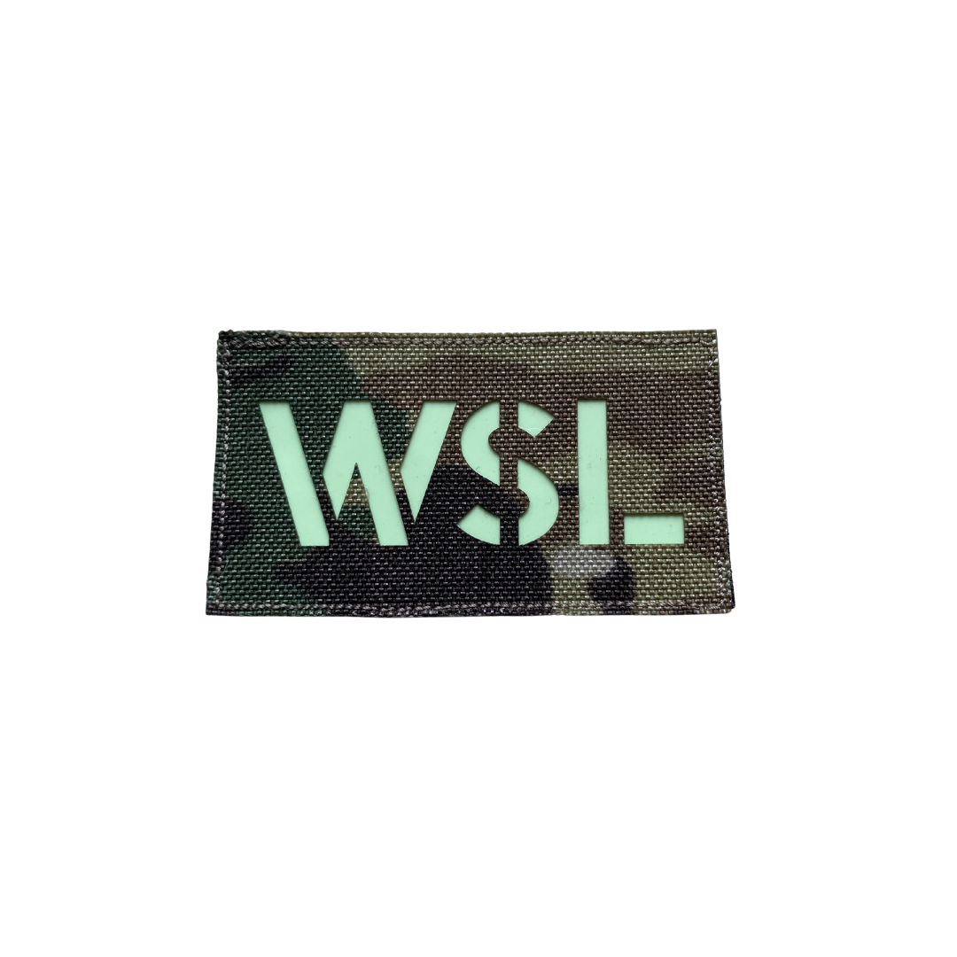 Weapons Squad Leader (WSL) Patch - Laser Cut - Luminous/Glow in the Dark - 3.5"X2"